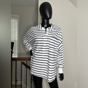 Oversized collared tee